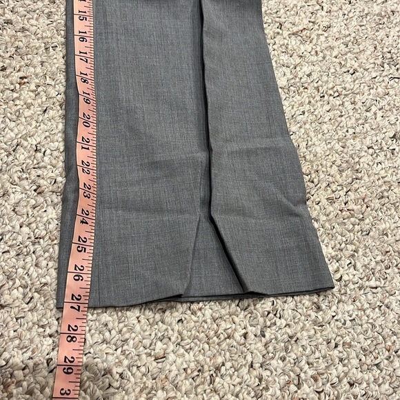 Theory Solada Gray Wool Flare Trouser Dress Pants Sz 2 Business Casual Career - Picture 6 of 7